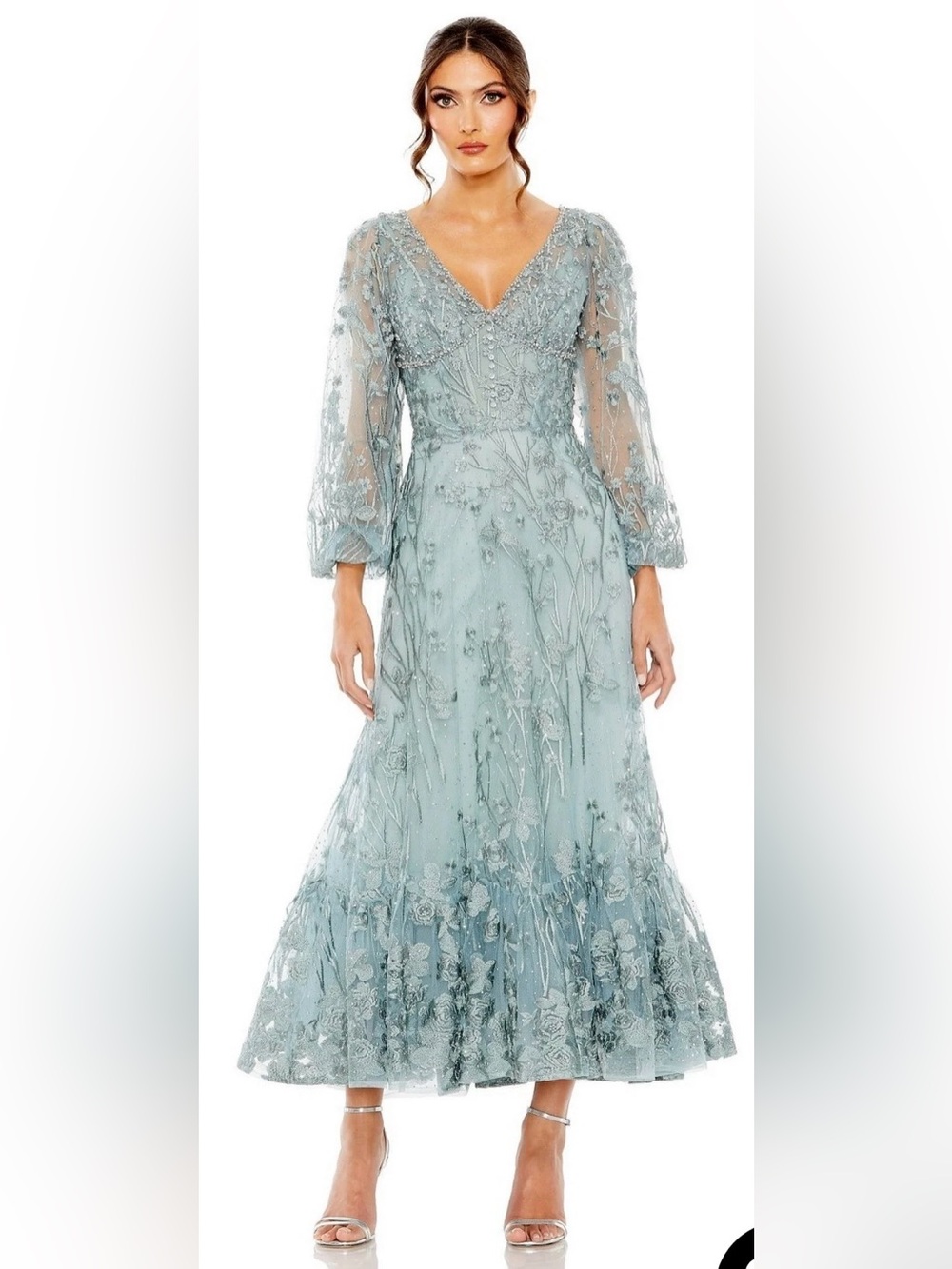 Mac Duggal 20512 NWT Long Sleeve Formal Dress